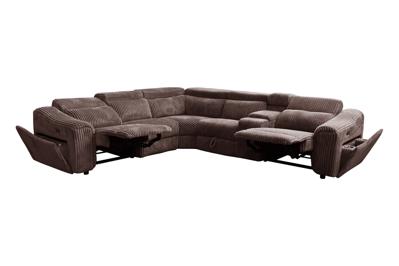Yash Sectional Brown