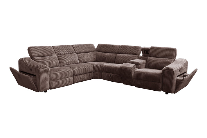 Yash Sectional Brown