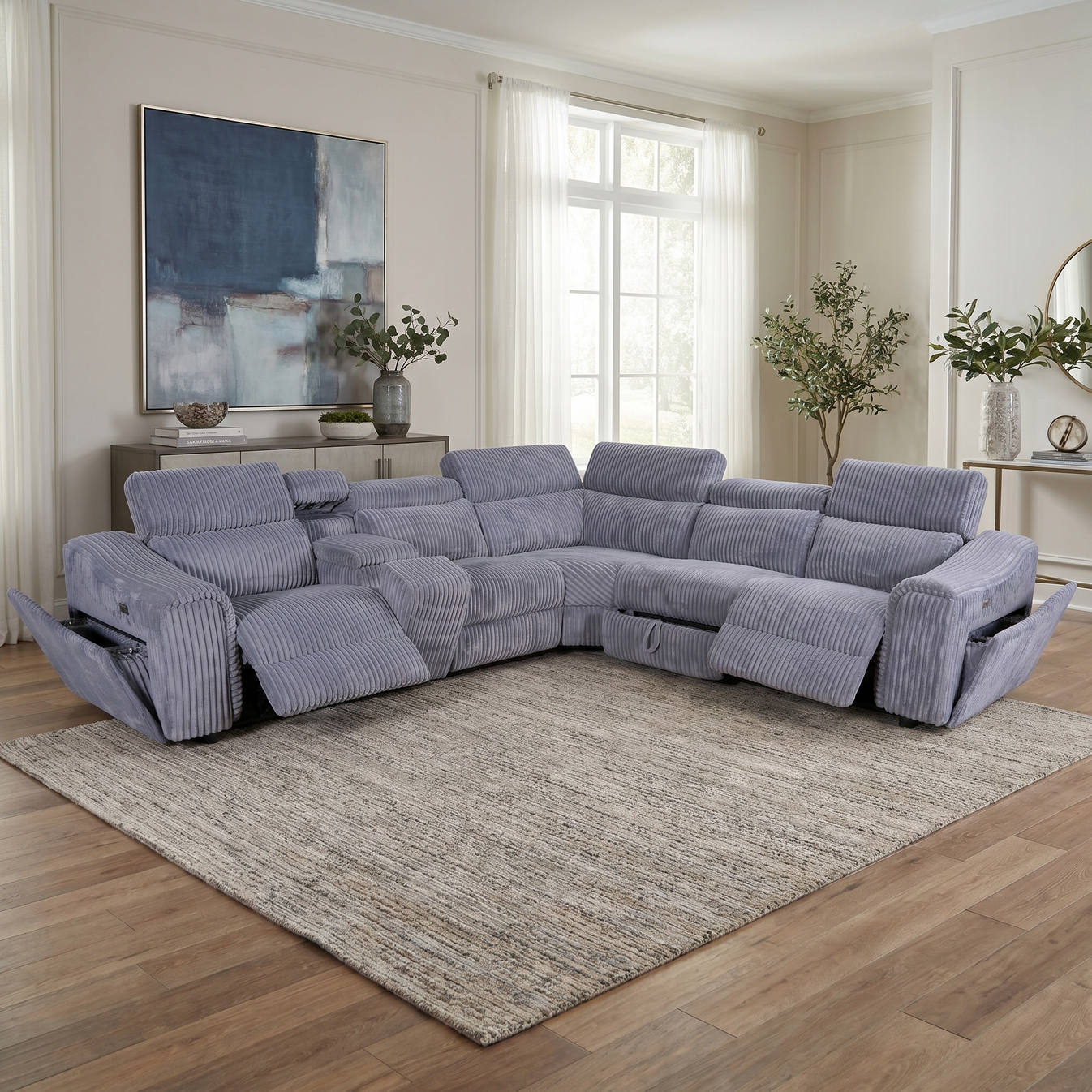 Yash Sectional Grey