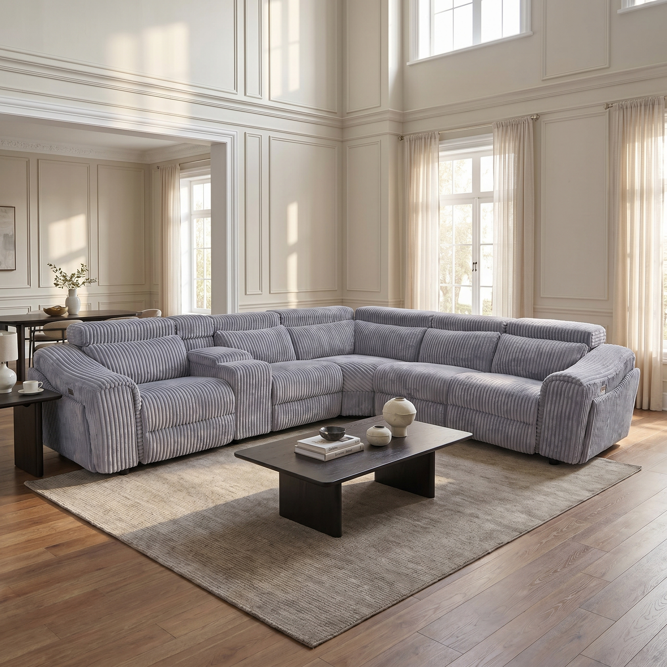 Yash Sectional Grey