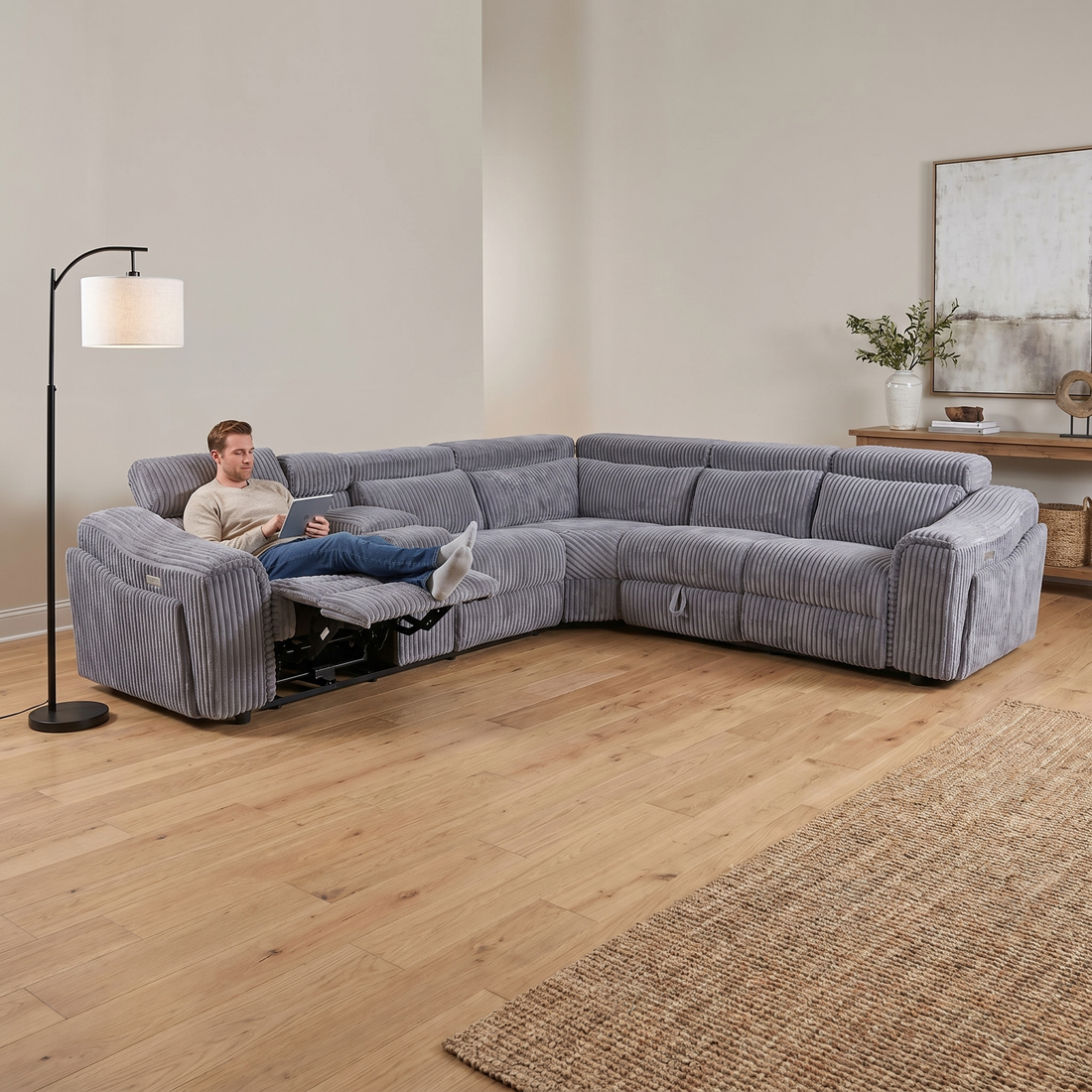 Yash Sectional Grey