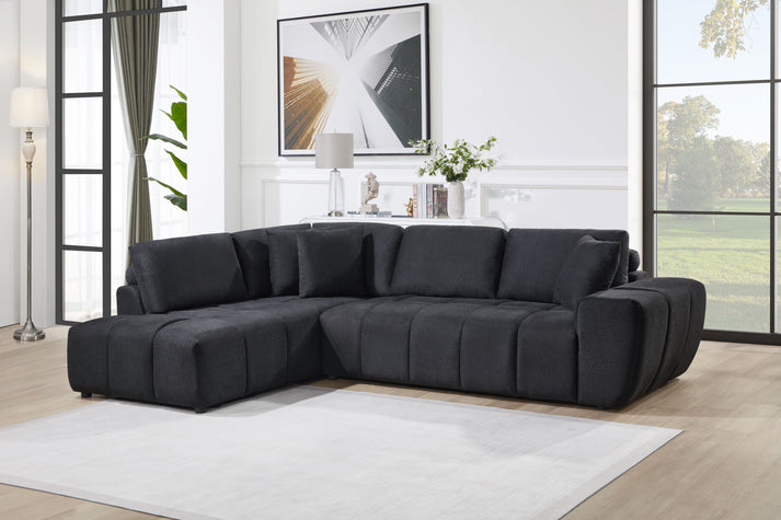 Uptown Sectional Black