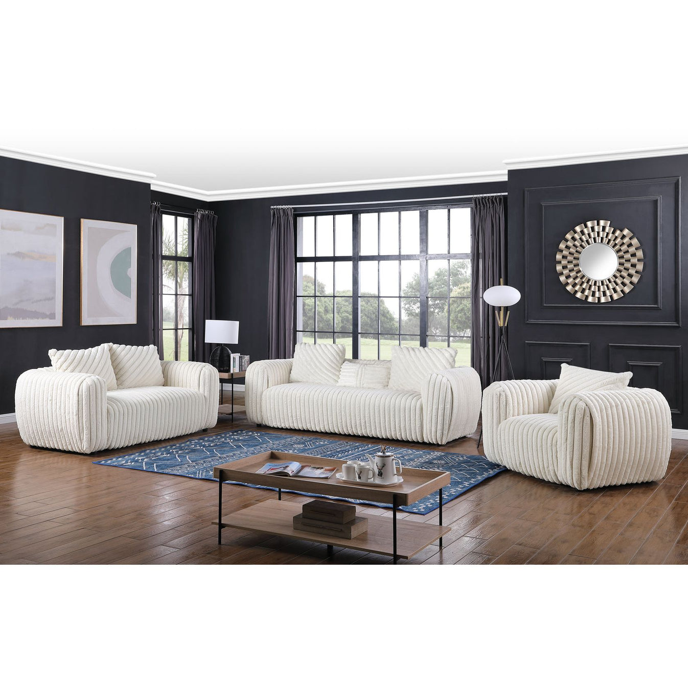 Eli Living room Set White
