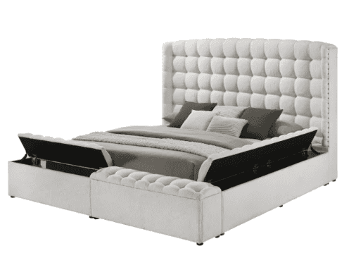 Madonna White Platform Bed