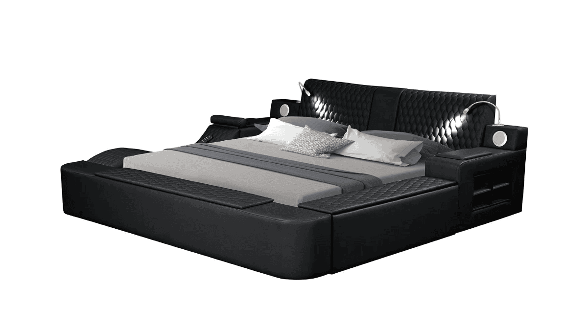 ZOYA LOW PROFILE BED IN BLACK