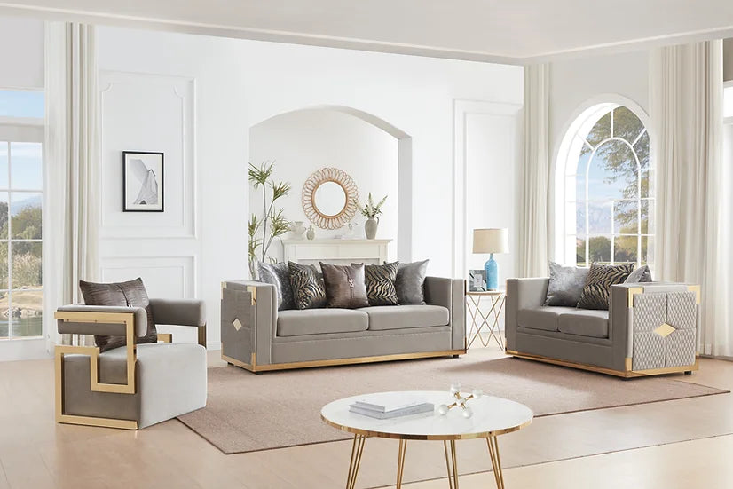 JULIET (TAUPE) SOFA SET