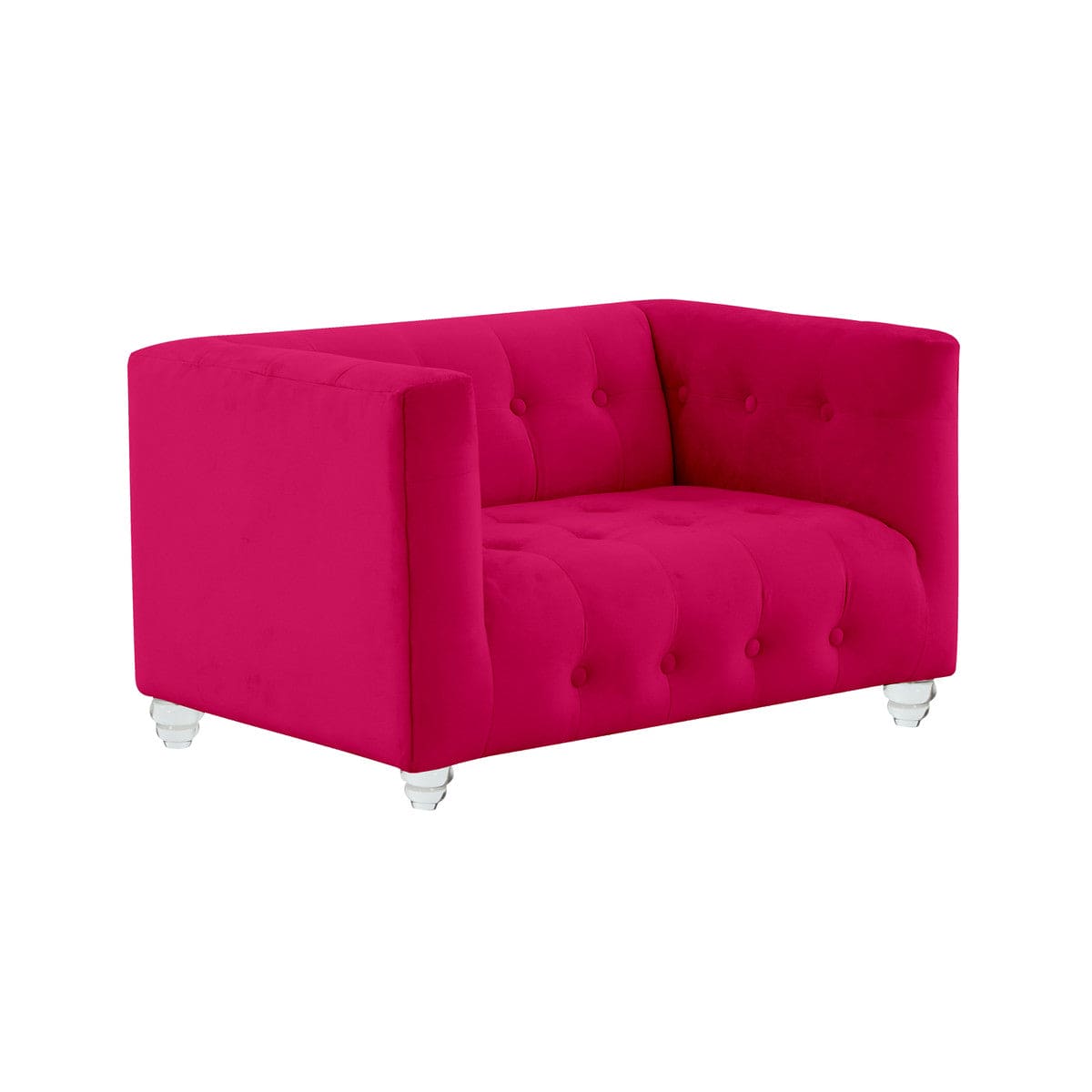 Bea Hot Pink Velvet Pet Bed