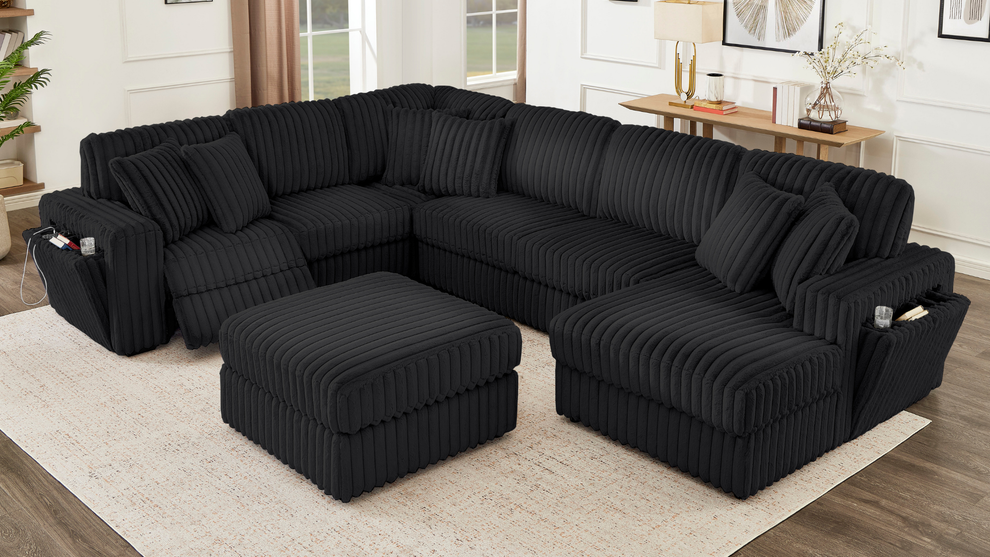 Rana Sectional (Black)