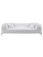AE-D822 White Faux Leather Sofa