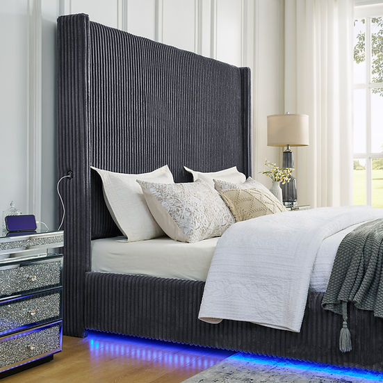 Belinda Bed (Grey)