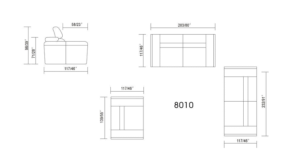 Domo 2pcs Sofa and Loveseat