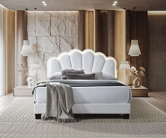 Gul Platform Bed Cream