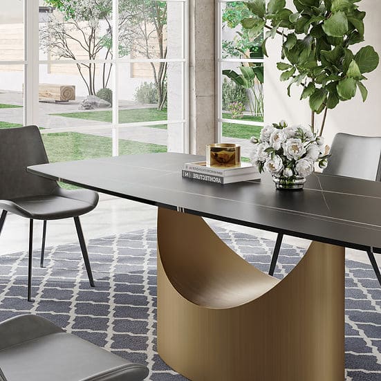 Lexi Table (Matte Sintered Stone)