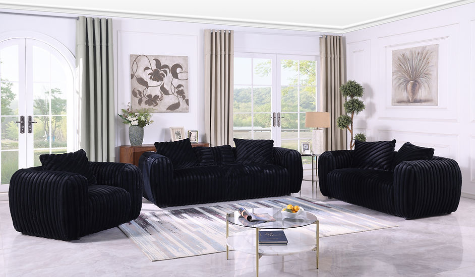 Eli Living room set (Black)