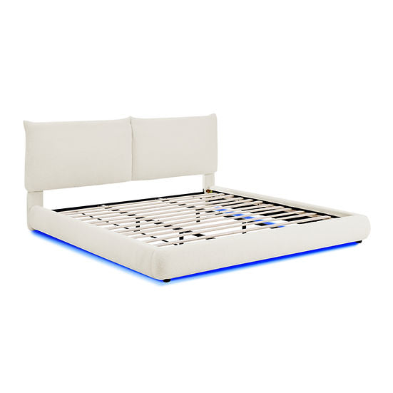 Zima Platform Bed White