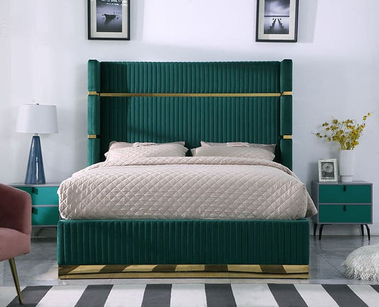 Aspen Bed Green Gold