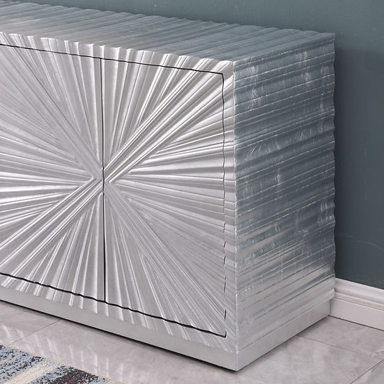 A-C10 Selene Silver Leaf Console