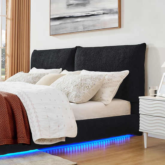 Zima Platform Bed Black