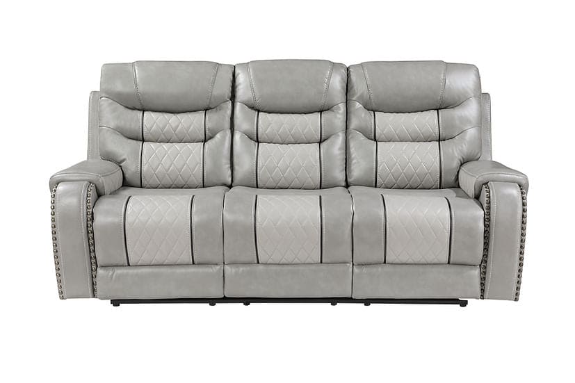 Phoenix II Reclining 3 PCS Living Room Set Grey