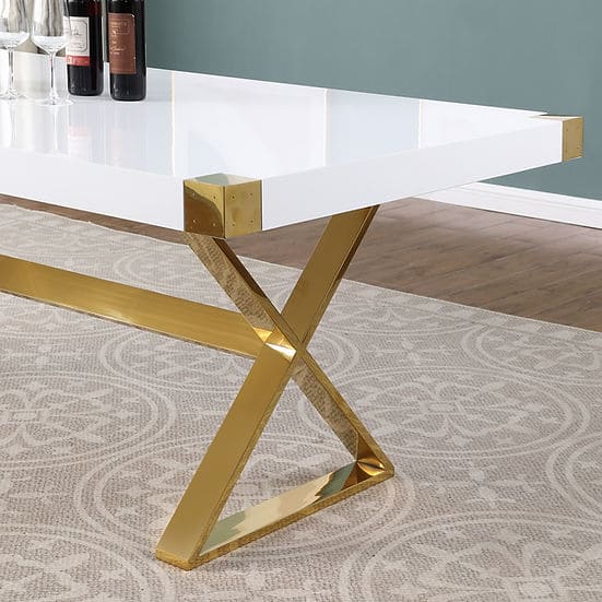 Adel White Dining Table