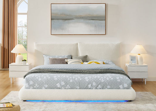 Zima Platform Bed White