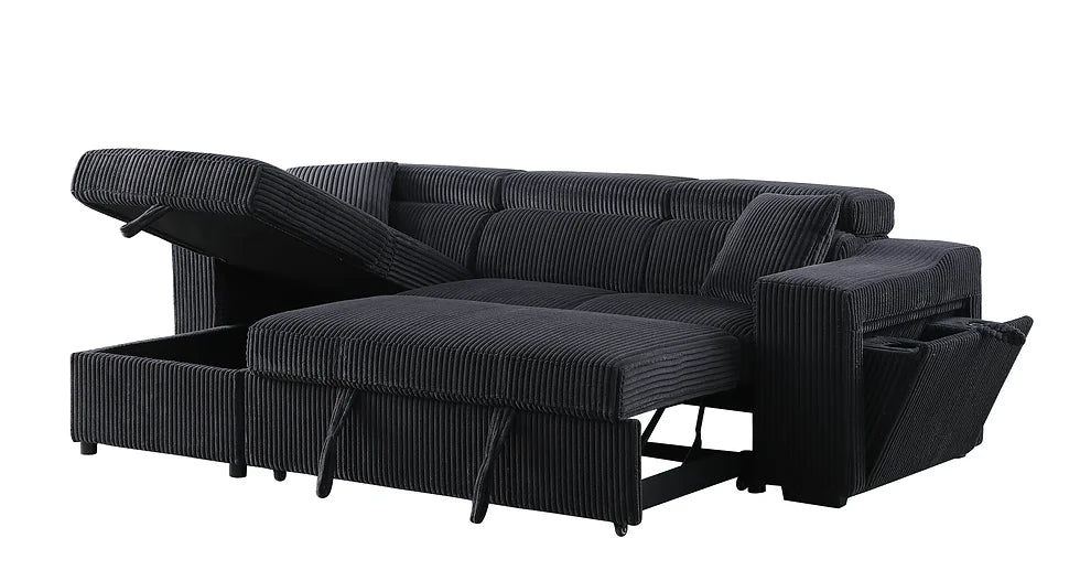 Bonaterra Reversible Sectional Black