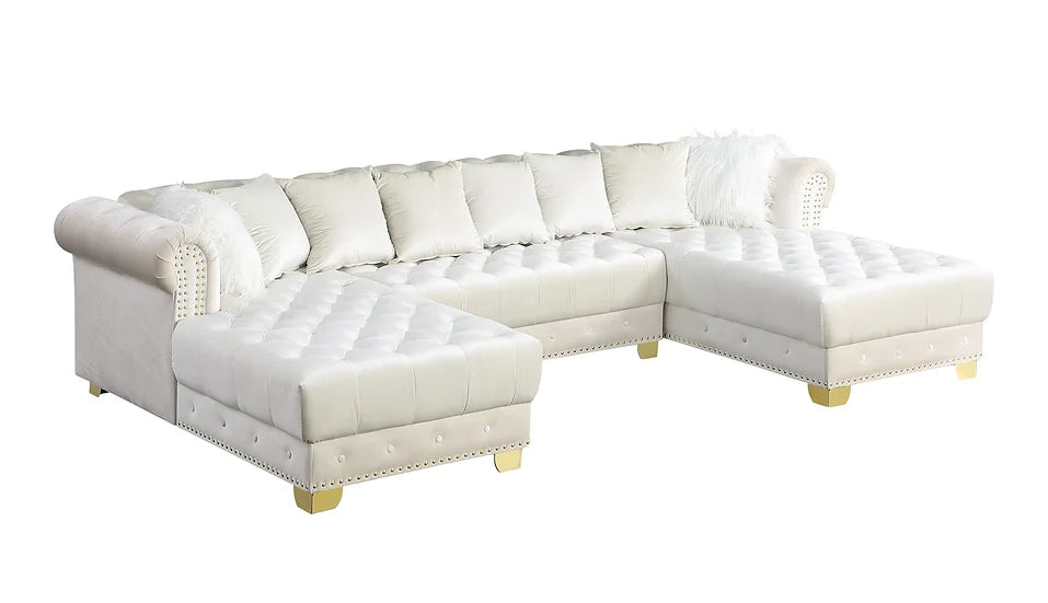 Jordan Cream Sectional Double Chaise