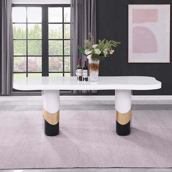 Orion 7 PCS White Dining Set