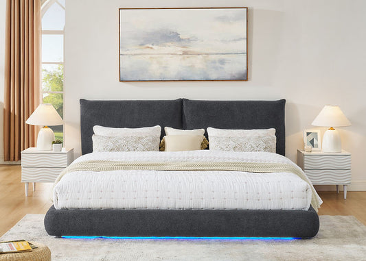 Zima Platform Bed Grey