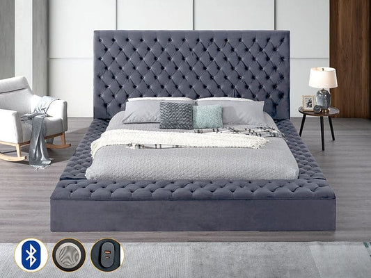 Catalina II Bed (Grey) STORAGE