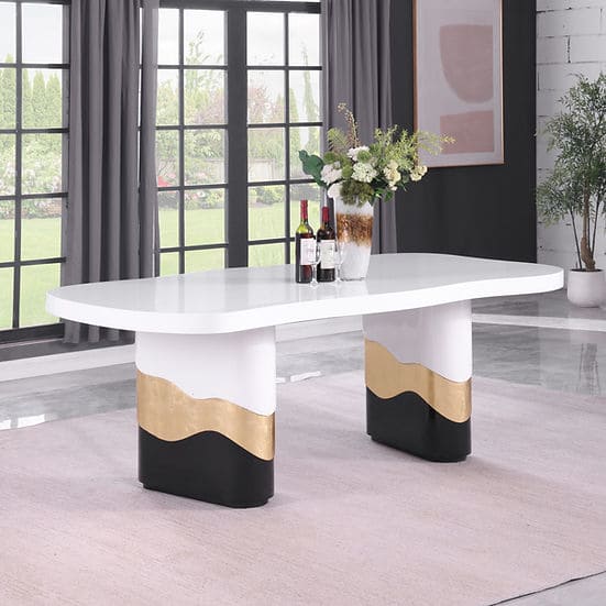 Orion 7 PCS White Dining Set