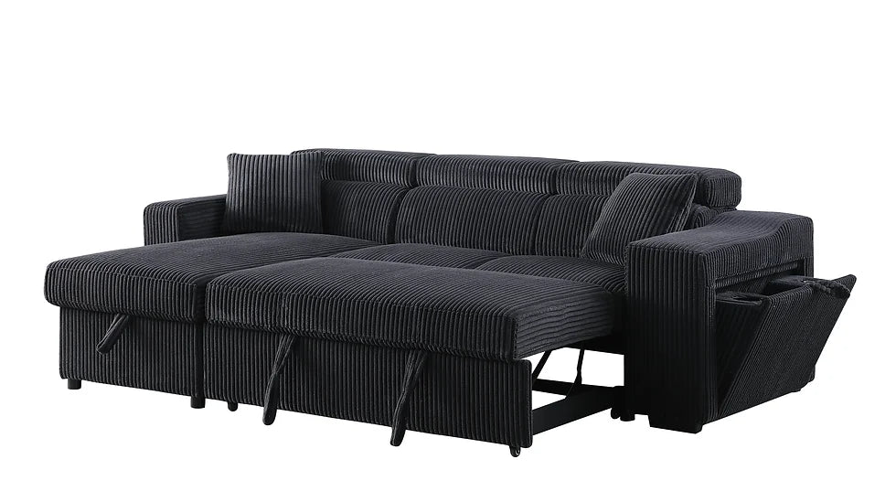 Bonaterra Reversible Sectional Black