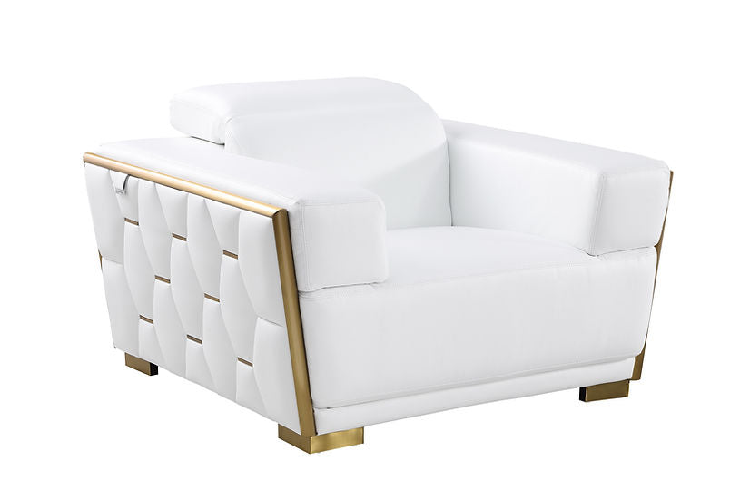 Hexor Living room set (Cream & Gold)