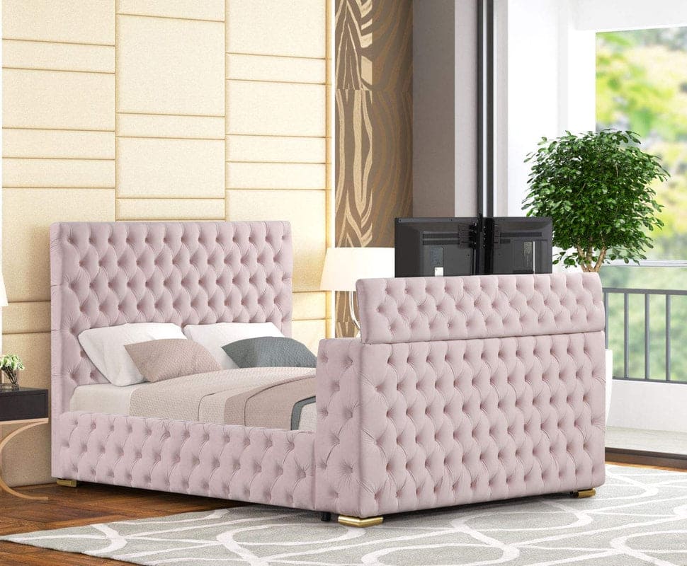 Future Pink Platform Bed - Queen, King **NEW ARRIVAL**