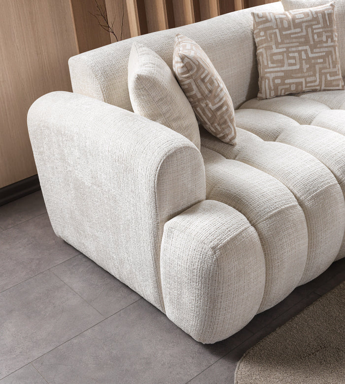 Yulia Ivory Boucle Sofa & Loveseat