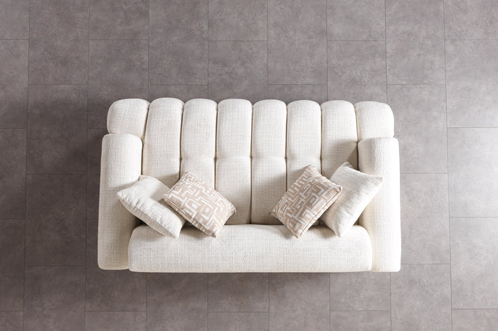 Yulia Ivory Boucle Sofa & Loveseat