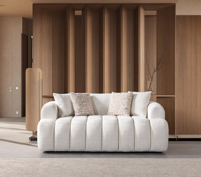 Yulia Ivory Boucle Sofa & Loveseat