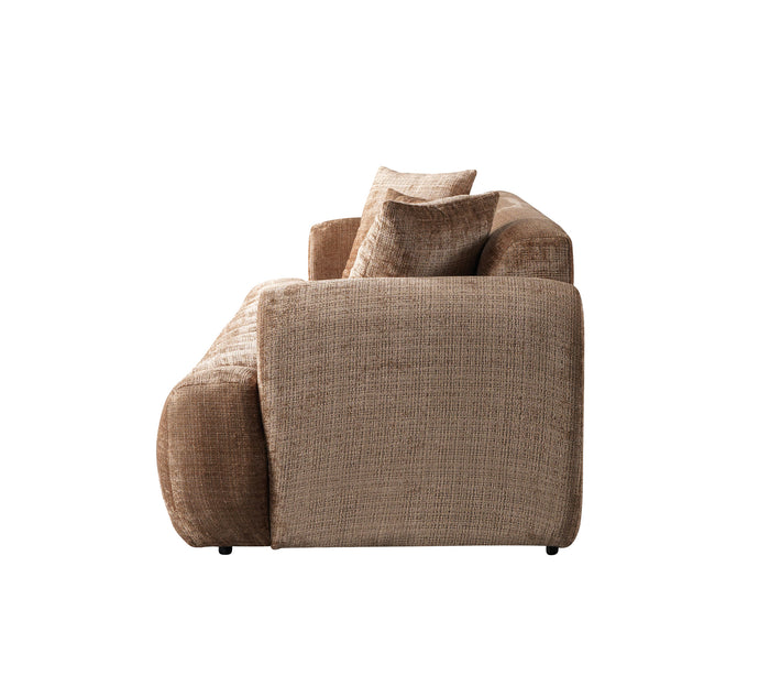 Yulia Coffee Boucle Sofa & Loveseat