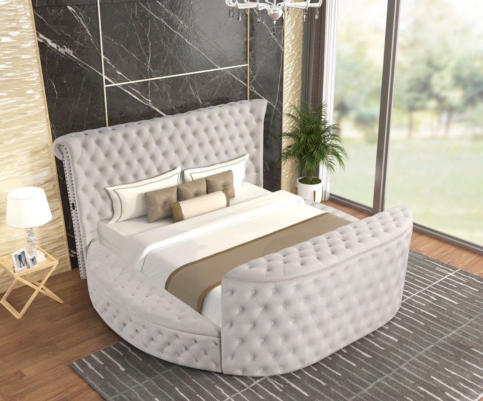 Patron Beige Platform Bed