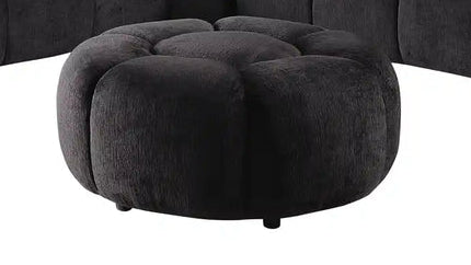 Rose Sectional Black