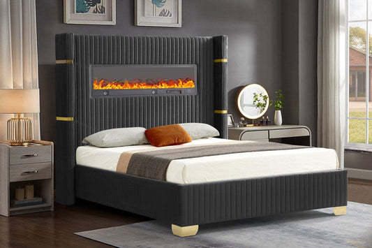 Romance Black Platform Bed