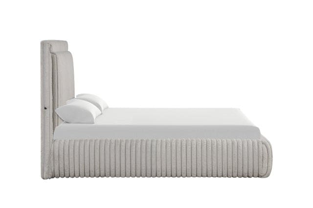 Diana Gray Platform Bed - Queen, King **NEW ARRIVAL**