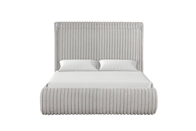 Diana Gray Platform Bed - Queen, King **NEW ARRIVAL**