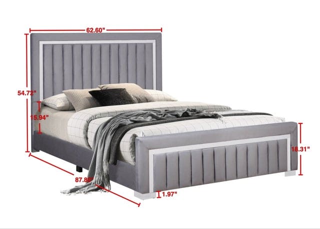 HH820 Gray Bed