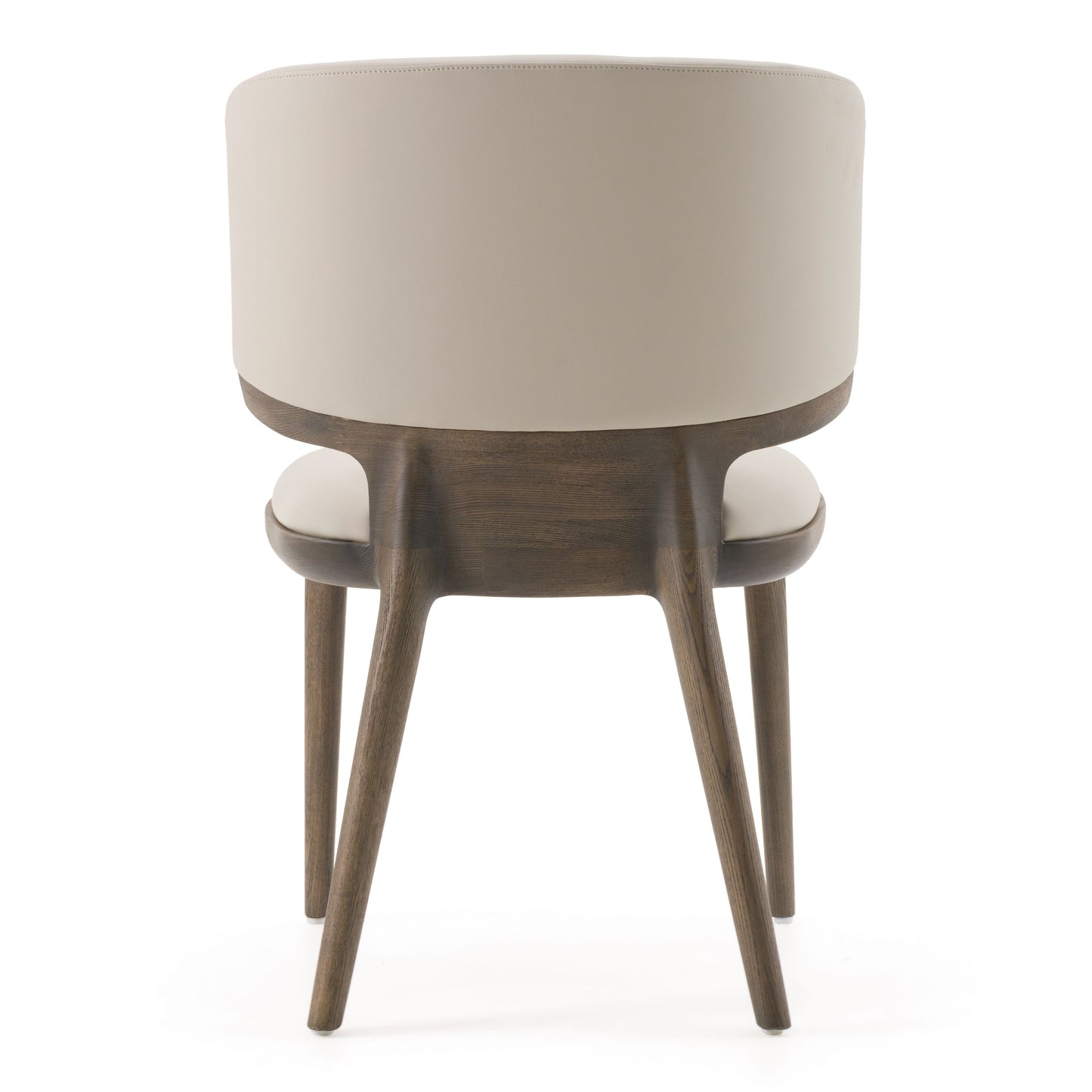 Stanley Contemporary Grey Leatherette and Grey Ash Dining Chair (Set of 2)