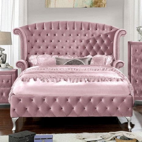 Alzir Pink Queen Bed