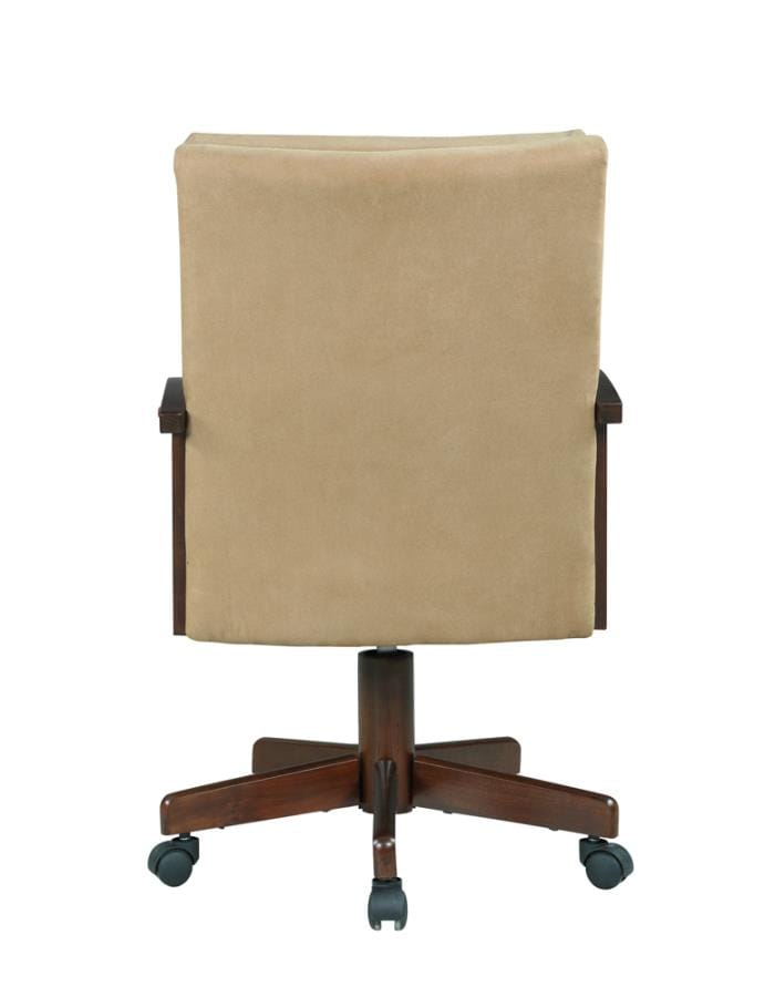 Marietta Upholstered Game Chair Tobacco and Tan