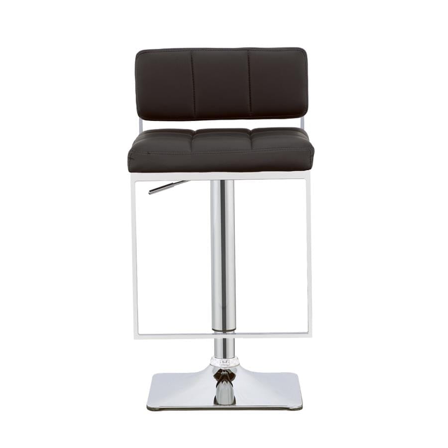 Alameda Adjustable Bar Stool Chrome and Black