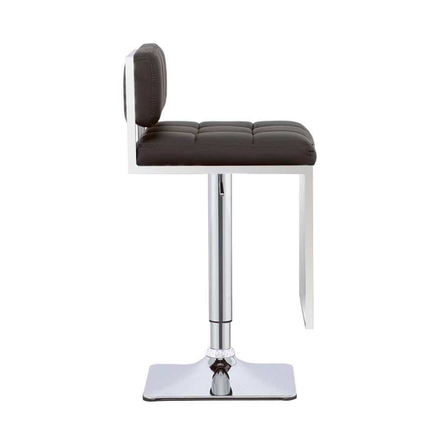 Alameda Adjustable Bar Stool Chrome and Black