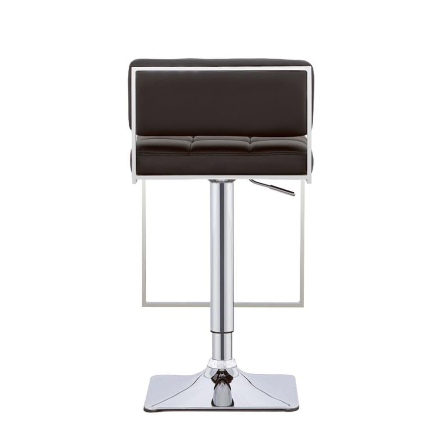 Alameda Adjustable Bar Stool Chrome and Black